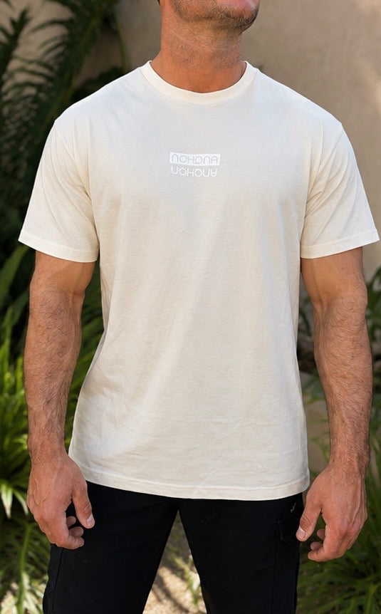 Men's Oversize Tee - Coconut Cream