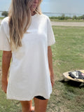 Women's Oversize Tee - Coconut Cream