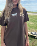 Women's Oversize Tee - Kona Brown