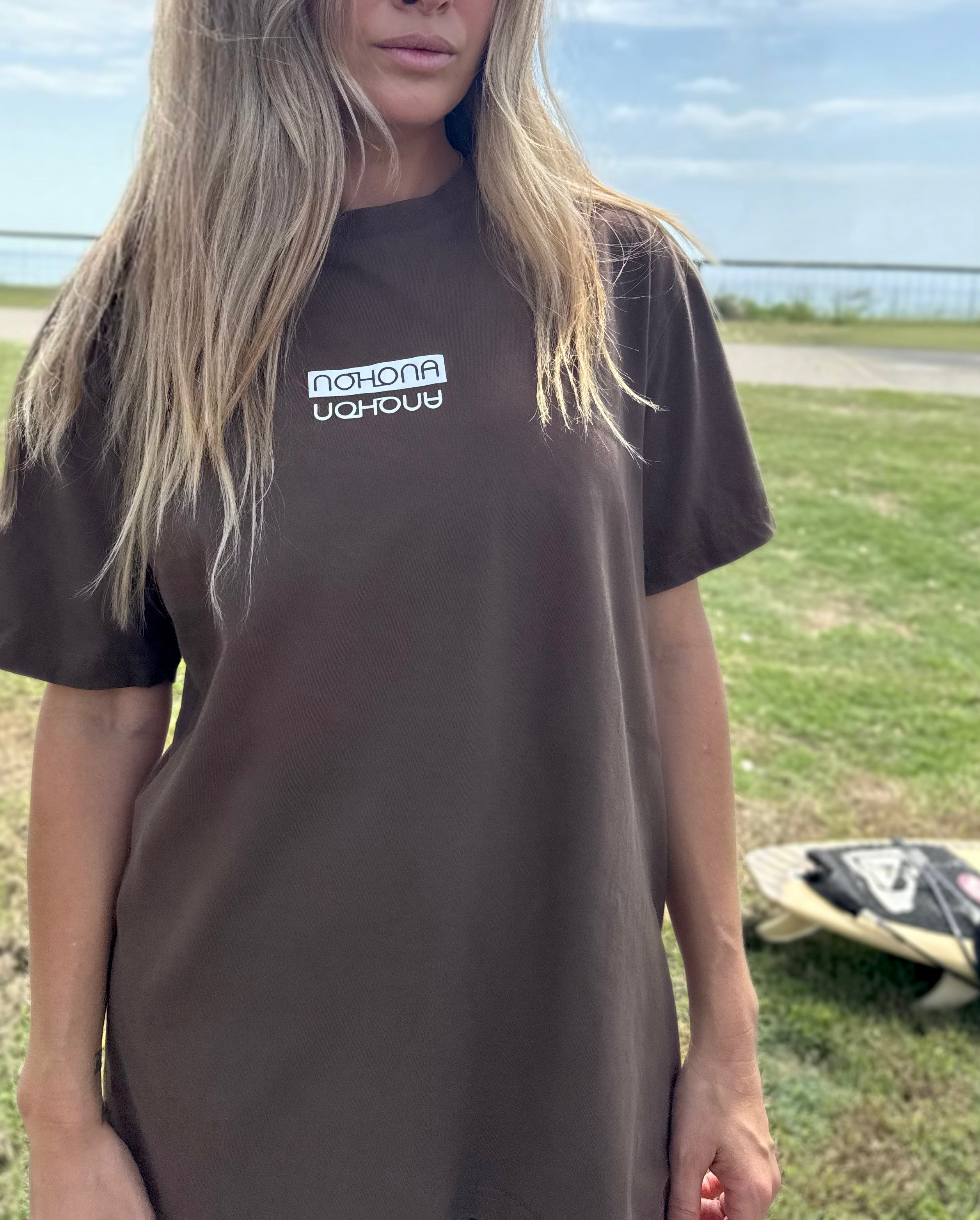 Women's Oversize Tee - Kona Brown